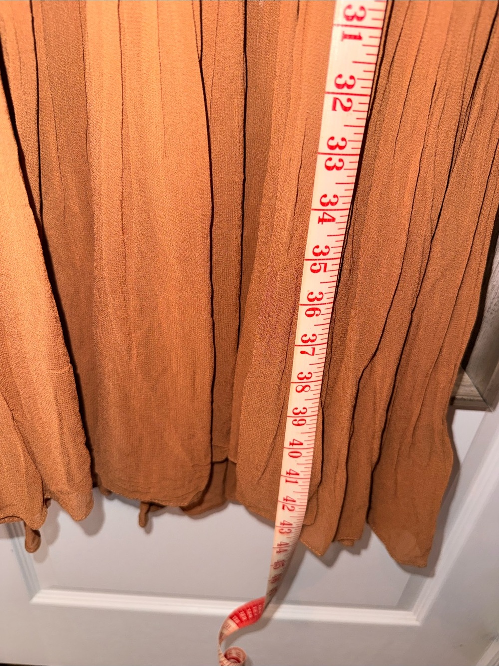 NWT Zara Brown Boho Maxi Dress with Lace Trim $129 - Picture 5 of 15